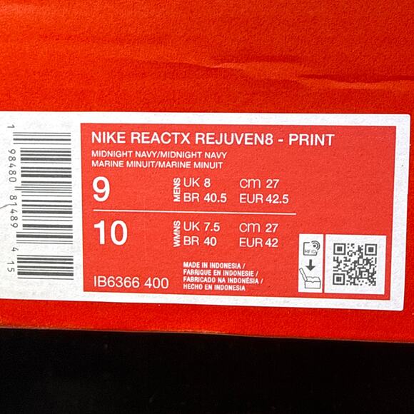 Mens Size 9 - Nike ReactX Rejuven8 Midnight Navy Comet Blue (IB6366-400) NEW! main image 4